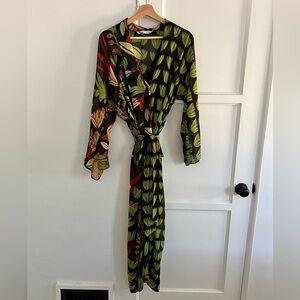 Zara Tropical Chiffon Dress